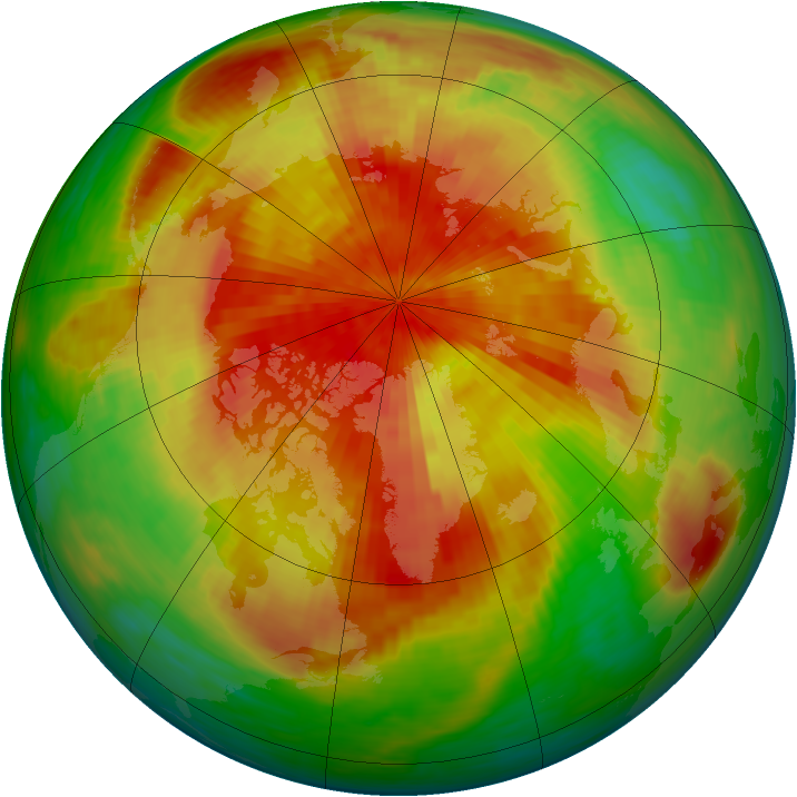 Arctic ozone map for 11 April 1994